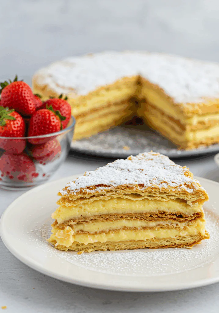 Vanilla Custard Puff Pastry Cake