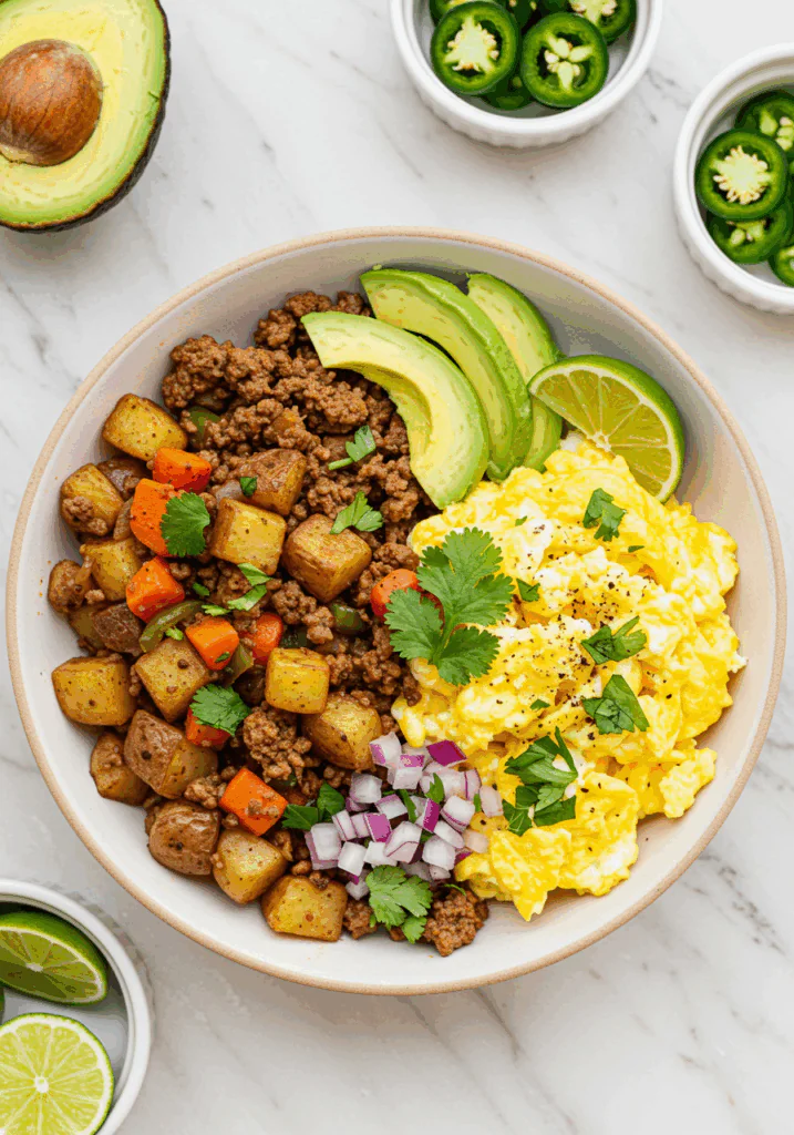 Steak Potato and Egg Hash