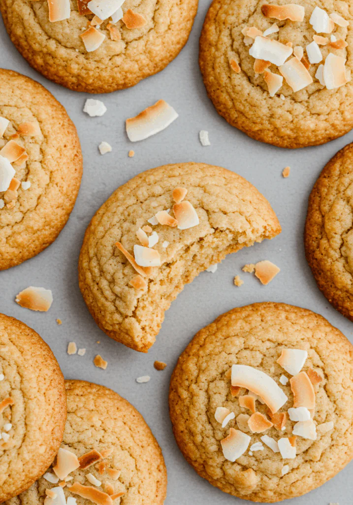 Chewy coconut cookies