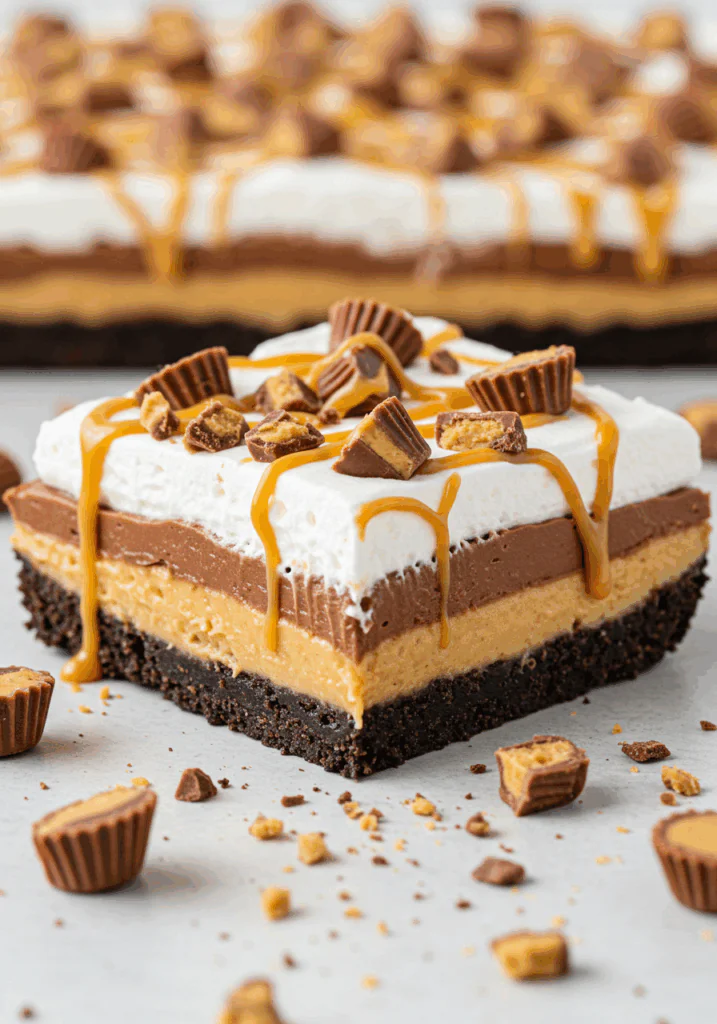 Chocolate Peanut Butter Lasagna