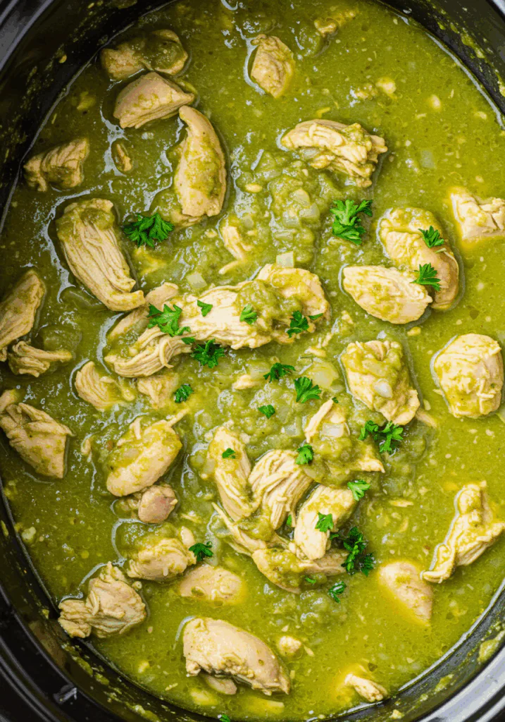 Crockpot Salsa Verde Chicken