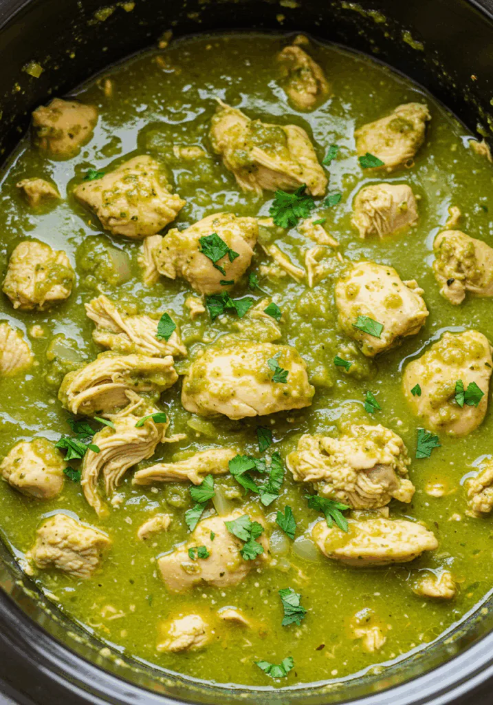 Crockpot Salsa Verde Chicken