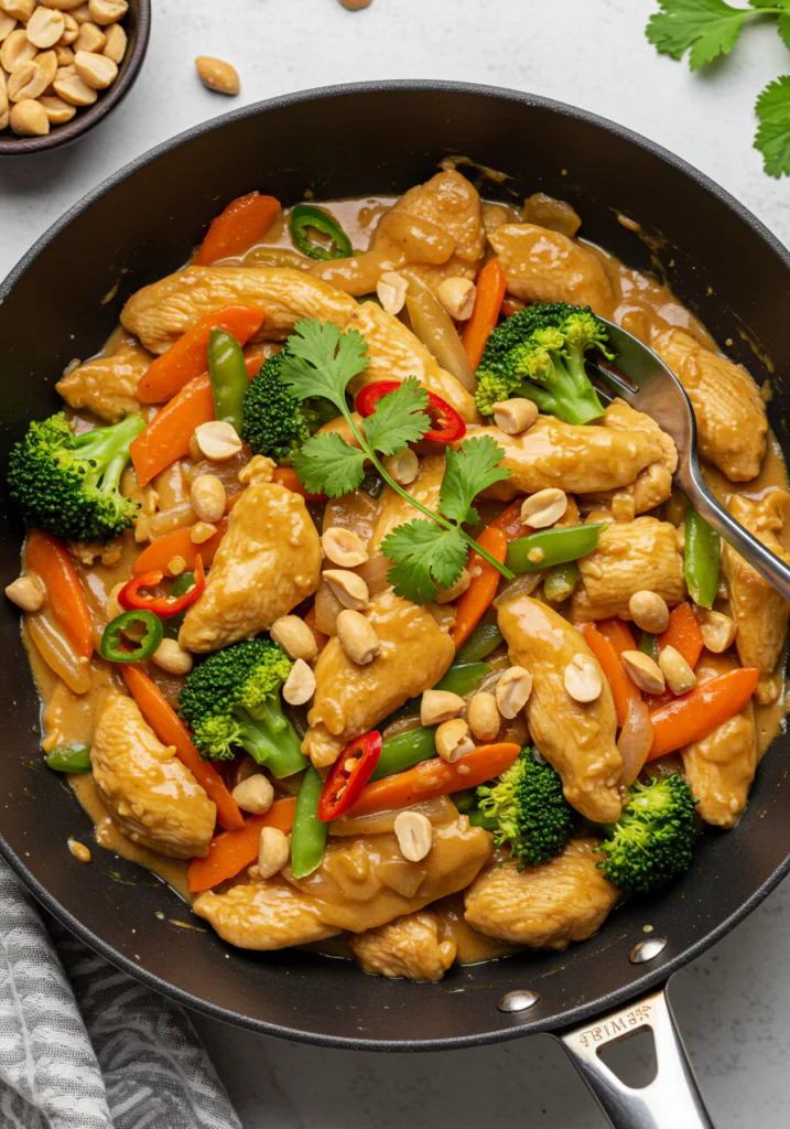 Thai Peanut Chicken Stir-Fry