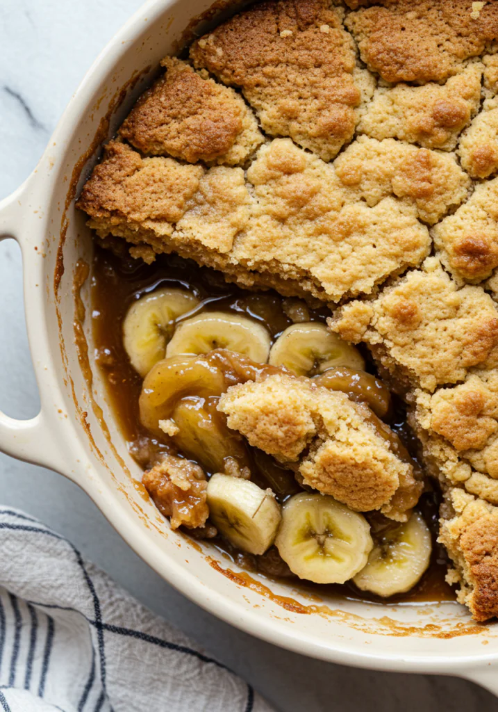 Bananas Foster Cobbler