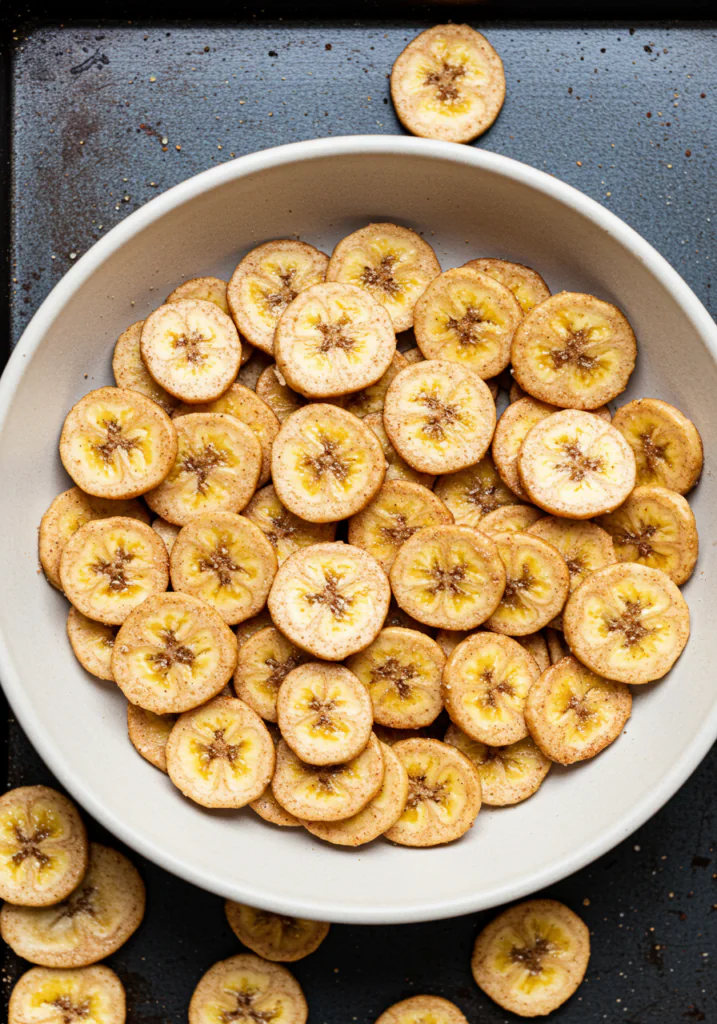 Cinnamon-Sugar Air Fryer Banana Chips
