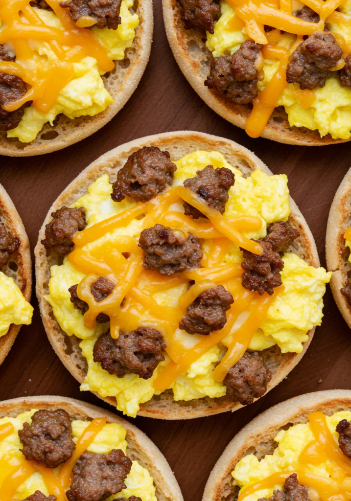 English Muffin Breakfast Pizza
