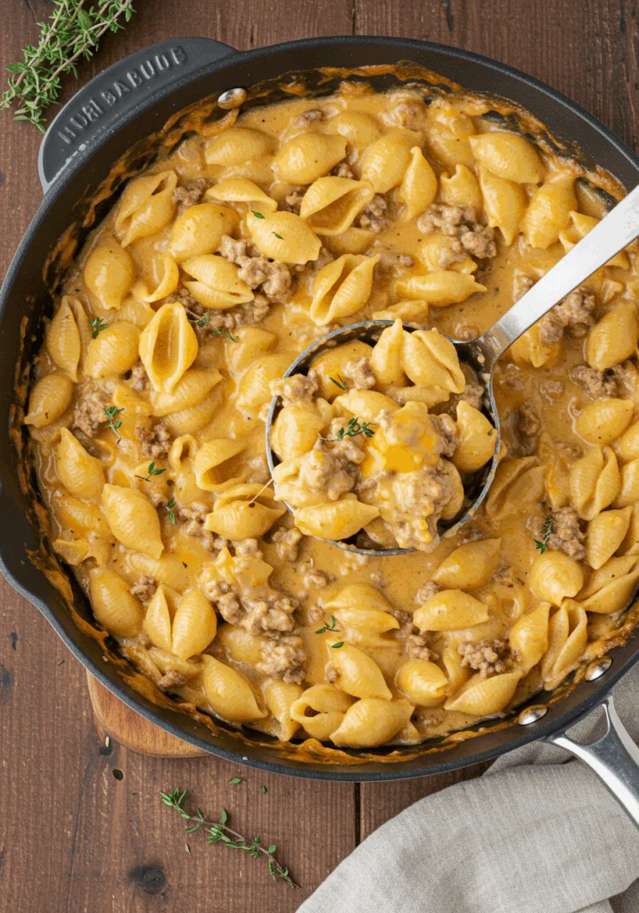 Healthier Homemade One Pot Hamburger Helper