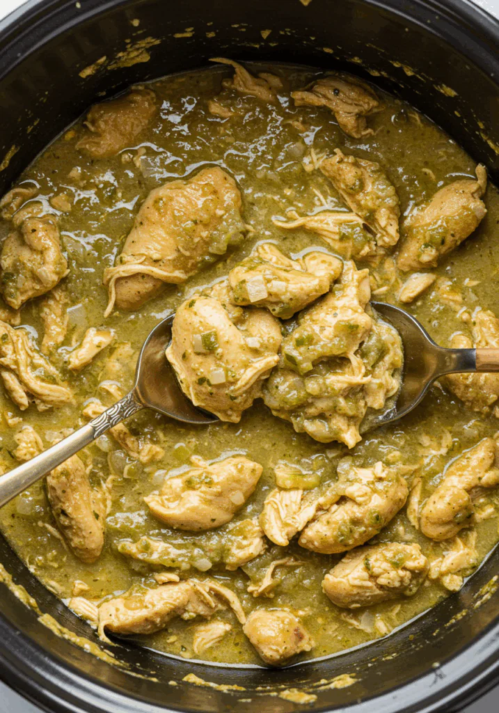 Crockpot Salsa Verde Chicken