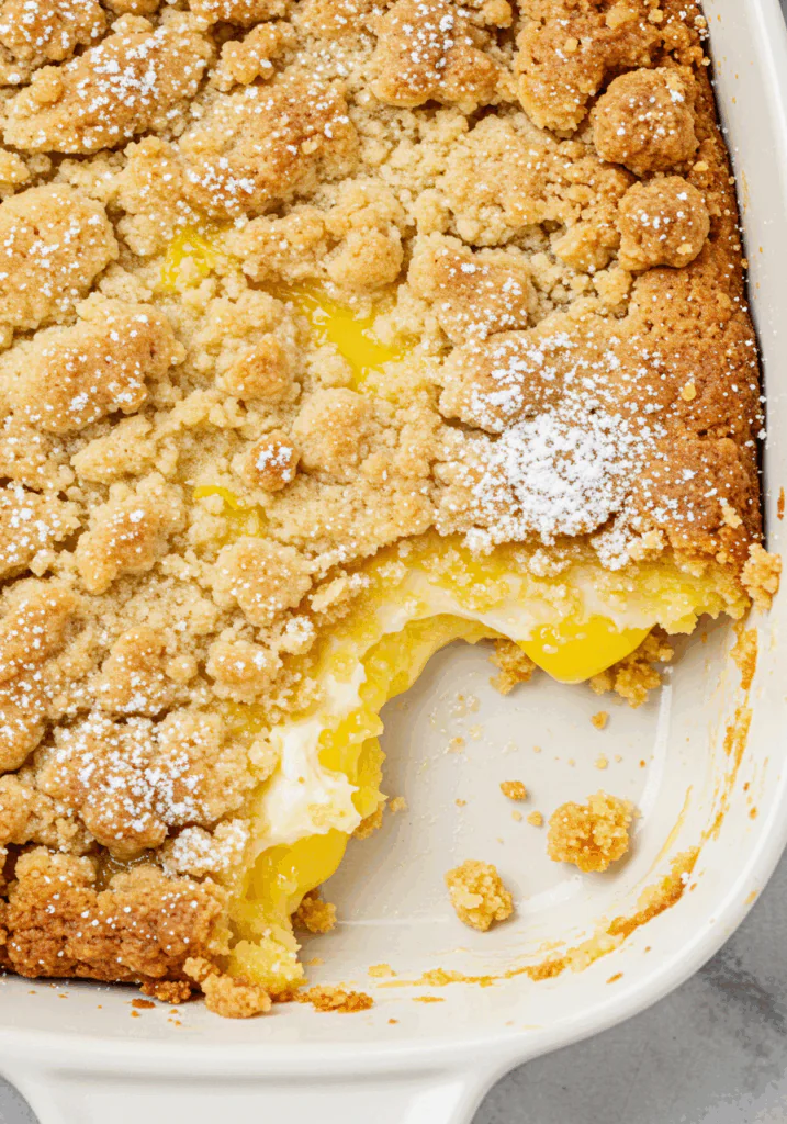Lemon Cream Cheese Dump Cake