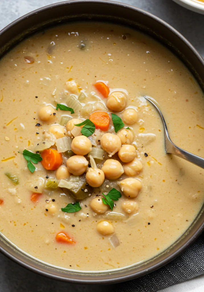 Creamy Tuscan Chickpea Soup