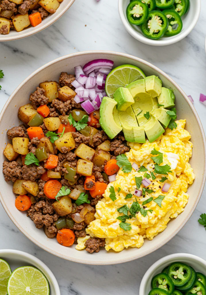 Steak Potato and Egg Hash