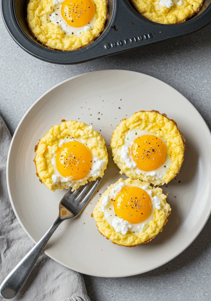 Baked Cottage Cheese Eggs