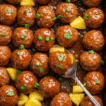 Crockpot Hawaiian Meatballs