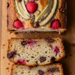 Chocolate Chip Raspberry Banana Bread