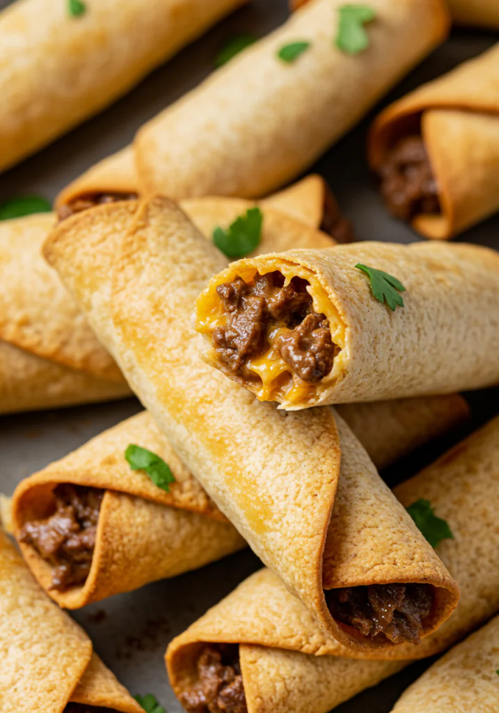 Crispy Beef Taquitos