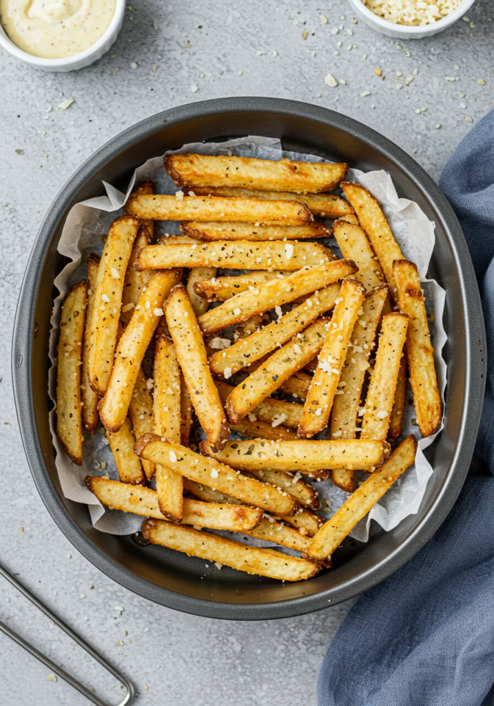 Crispy Air Fryer Garlic Parmesan Fries