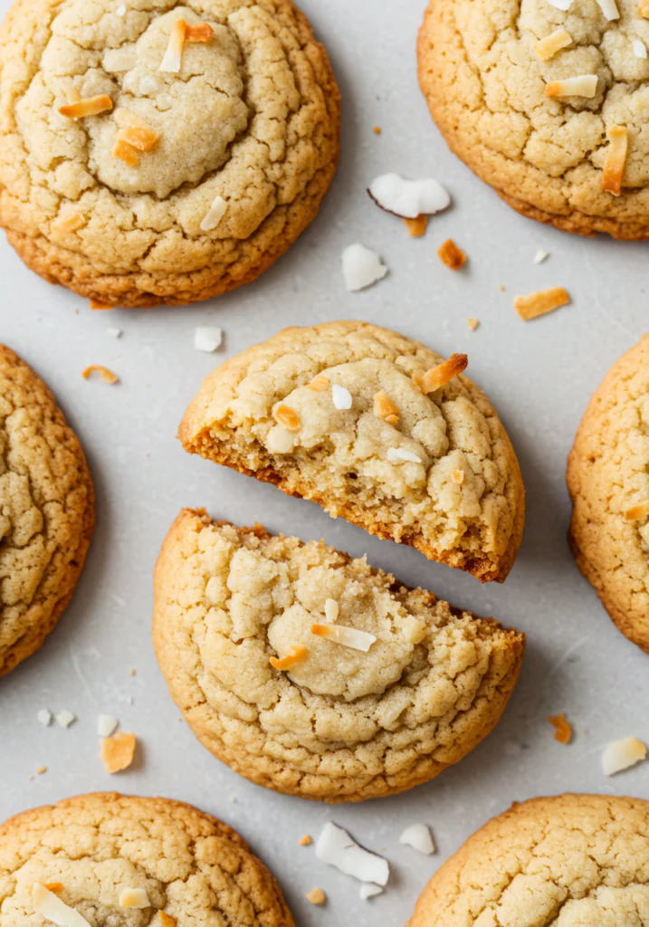 Chewy coconut cookies