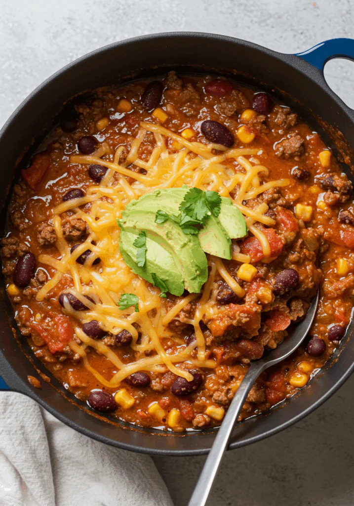 Cheesy Enchilada Chili