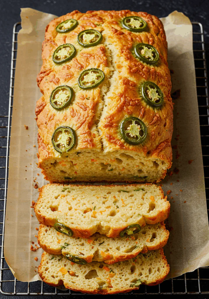 Garlic Herb Jalapeño Cheddar Bread
