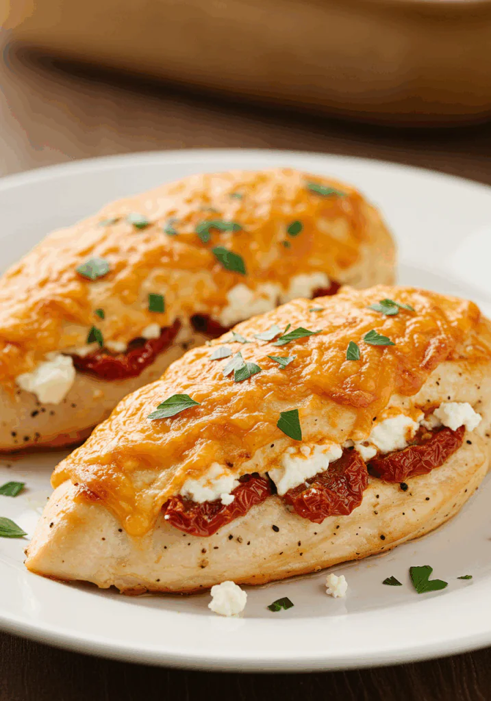 Sun-Dried Tomato Feta Stuffed Chicken