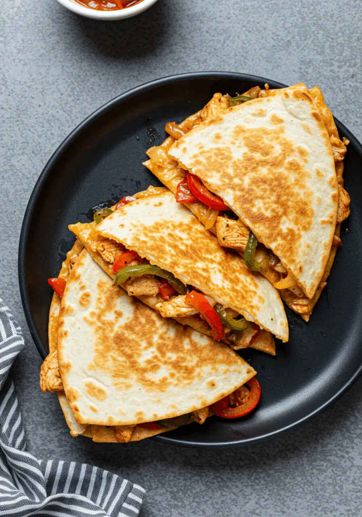 Chicken Fajitas Quesadillas