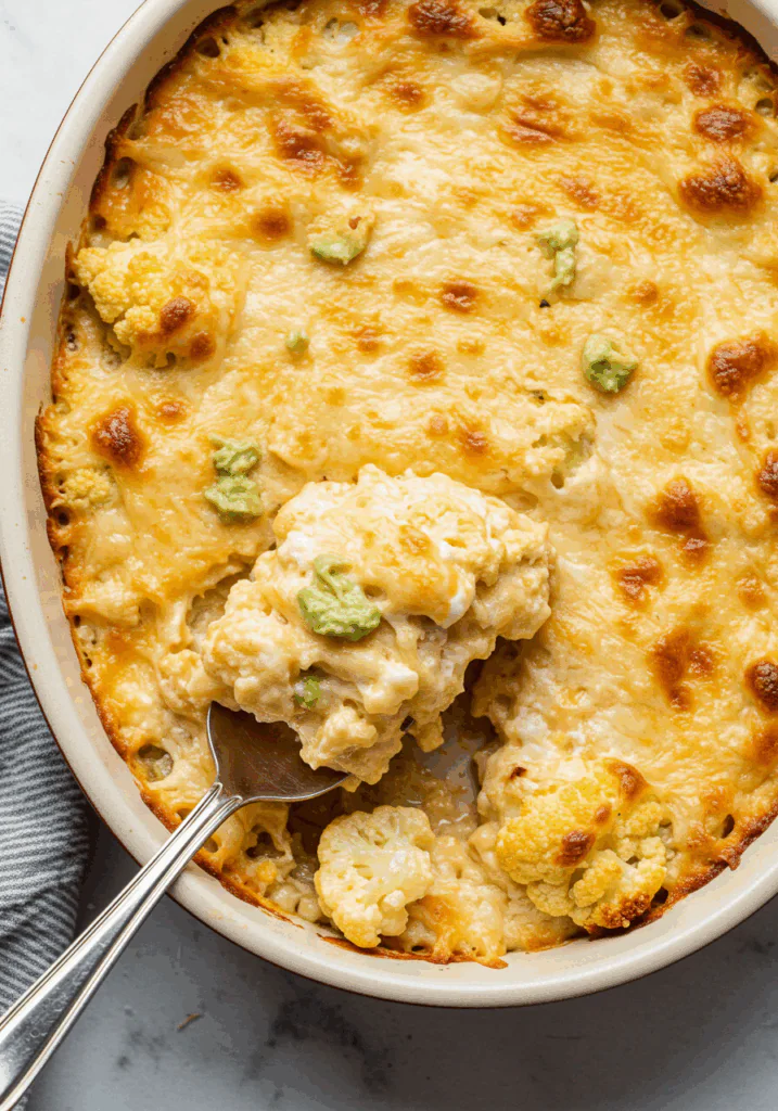 Queso Cauliflower Bake