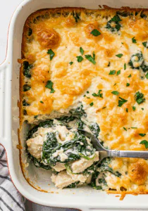 Chicken and Spinach Casserole with Cream Cheese