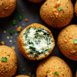Fried Spinach & Artichoke Dip Balls