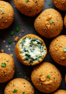 Fried Spinach & Artichoke Dip Balls
