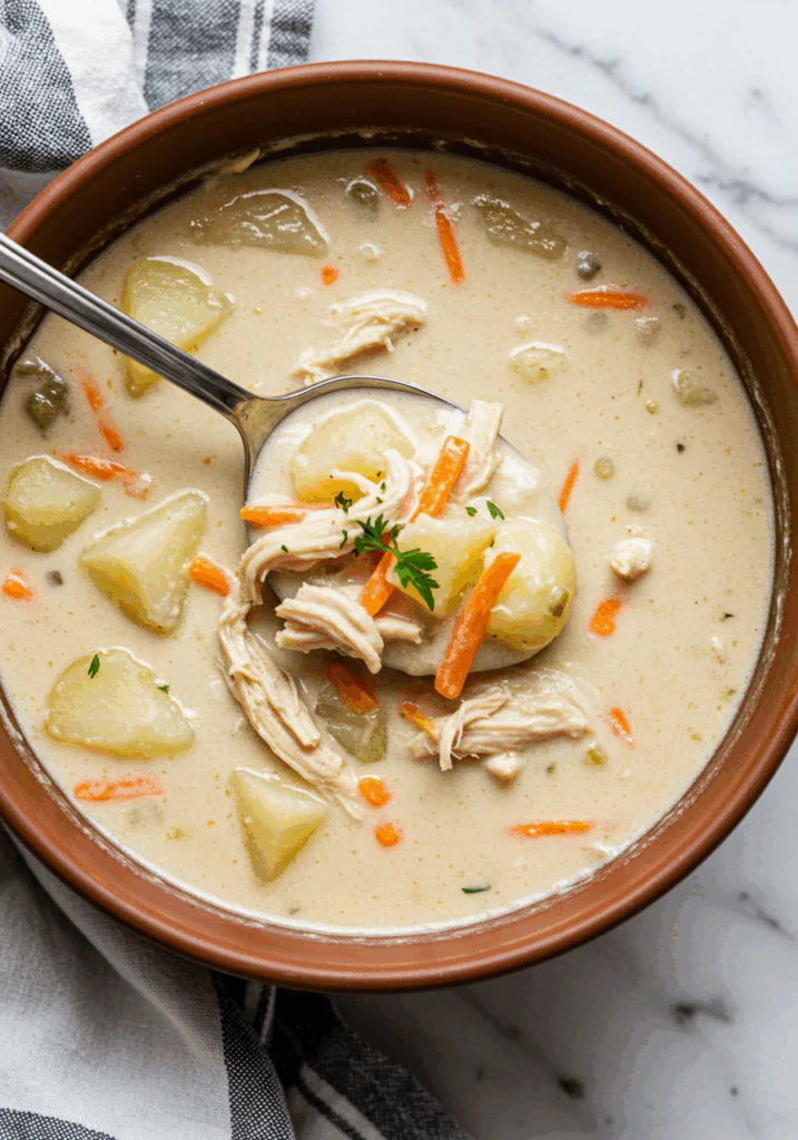 Crockpot Creamy Chicken and Potato Soup