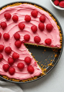 No-Bake Lemon Raspberry Cheesecake