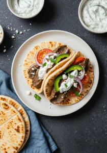 Lamb Gyros with Tzatziki Sauce