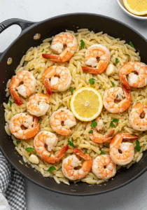 Garlic Shrimp Orzo