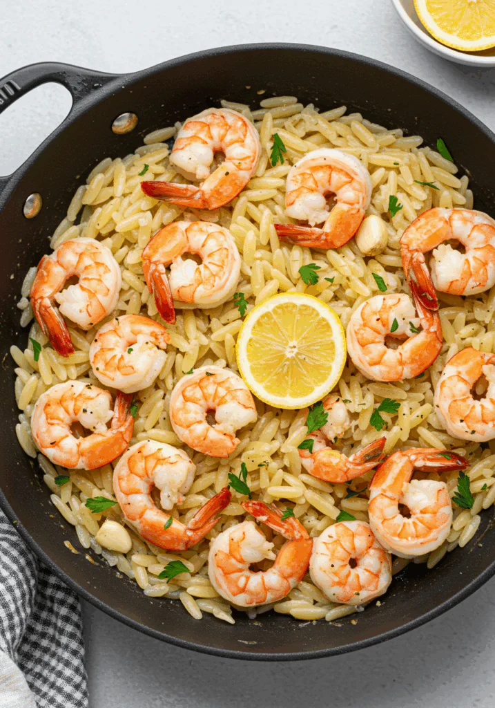 Garlic Shrimp Orzo