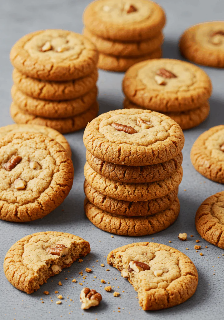 Butter Pecan Shortbread Cookies