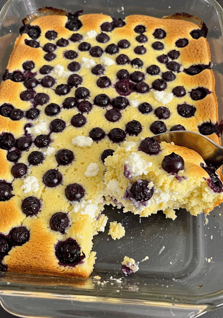 Blueberry Cottage Cheese Breakfast Bake