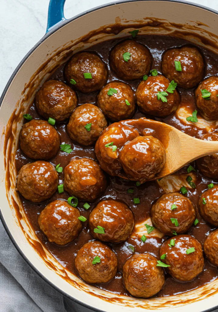 Slow Cooker Pineapple Barbecue Meatballs