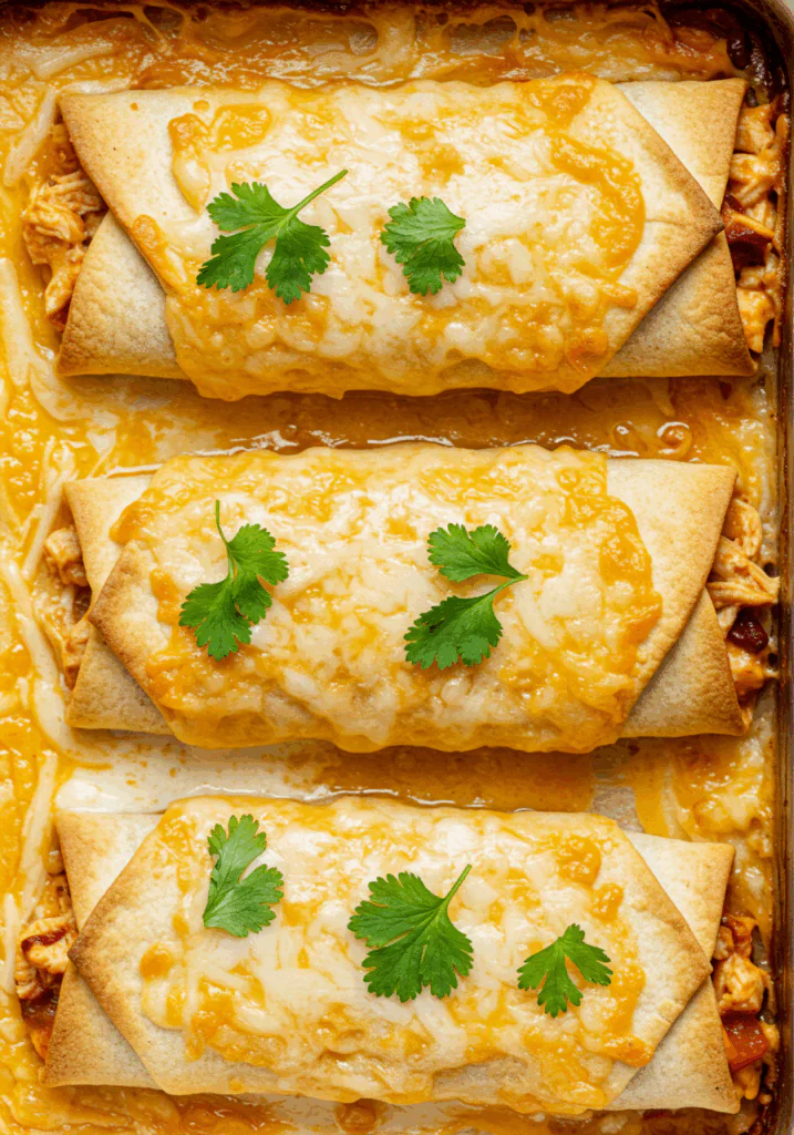 Baked Chicken Chimichangas