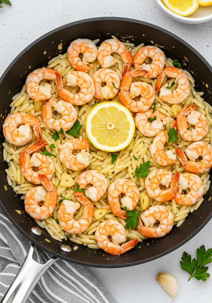 Garlic Shrimp Orzo