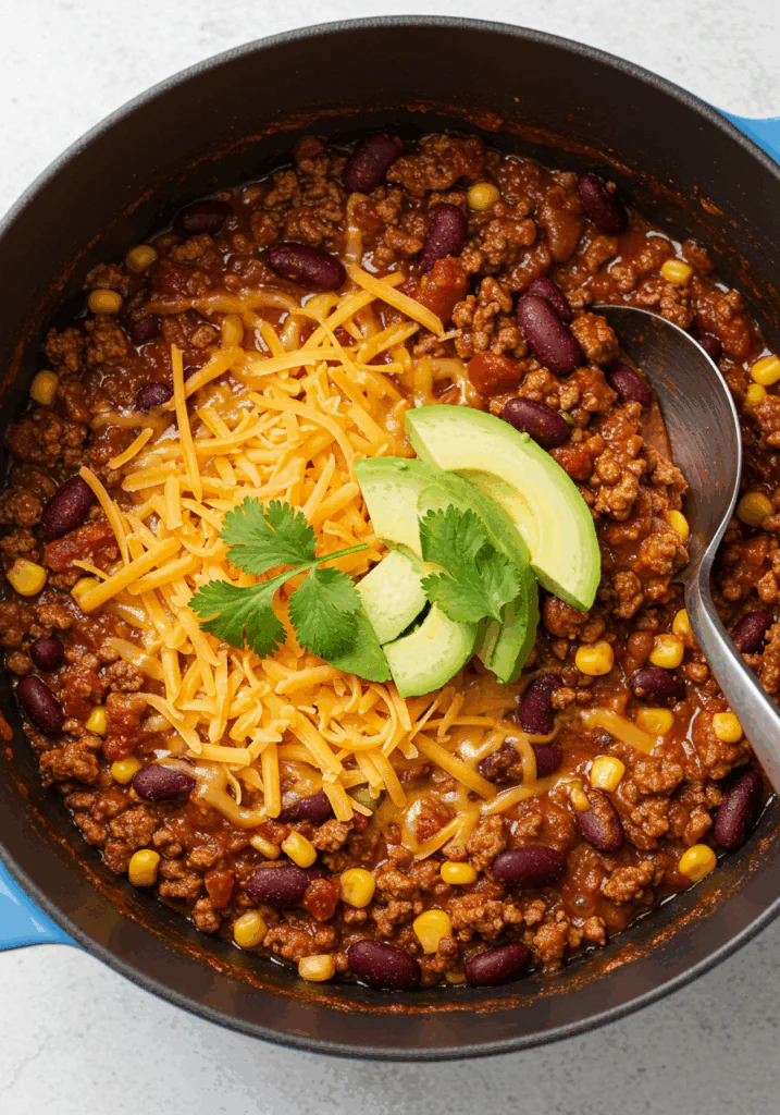 Cheesy Enchilada Chili