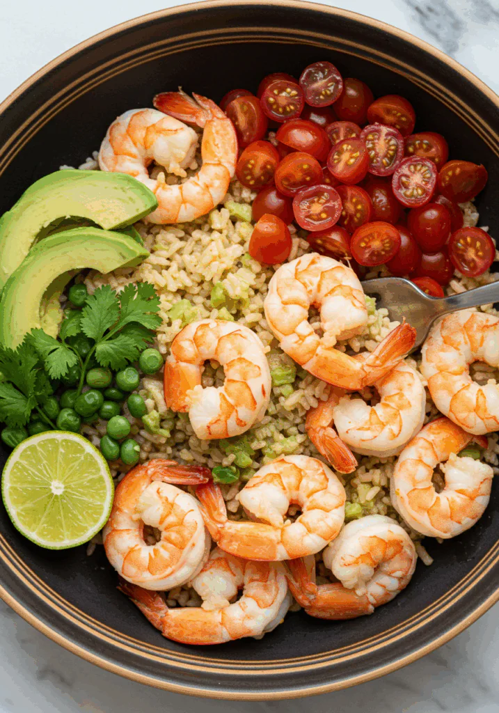 Tropical Shrimp Rice Bowl