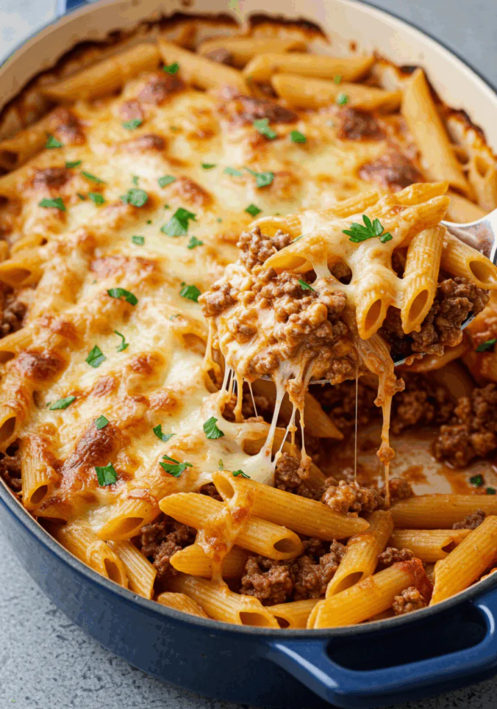 Crockpot Philly Cheesesteak Pasta Casserole