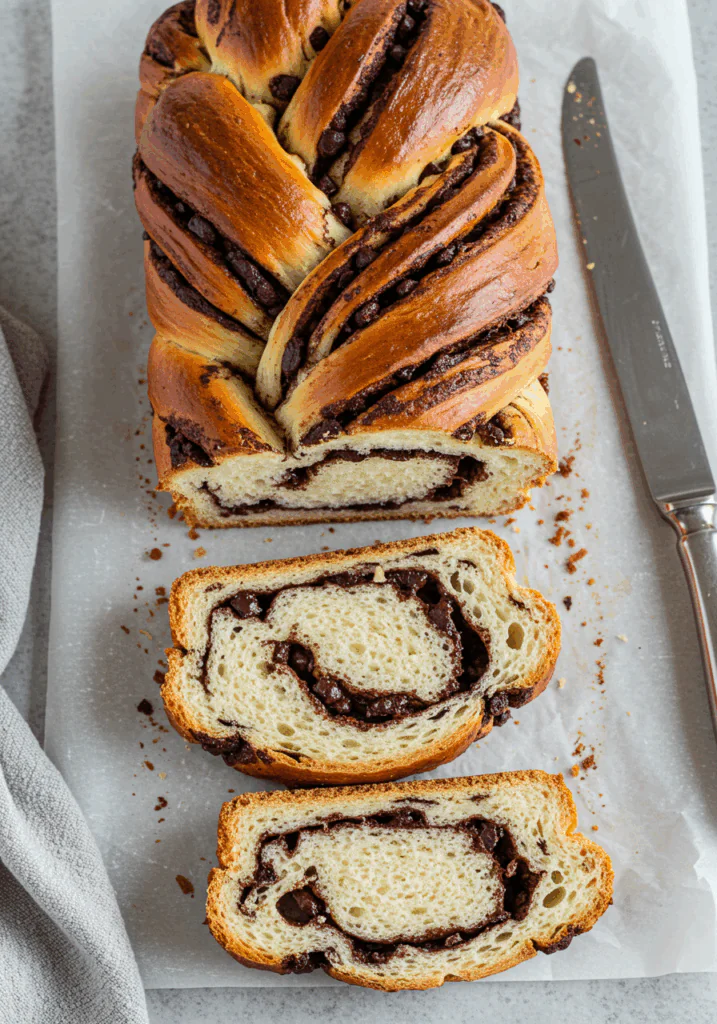 Chocolate Chip Brioche Bread