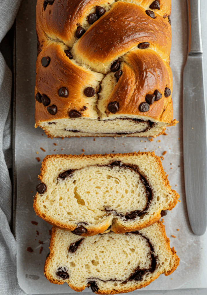Chocolate Chip Brioche Bread