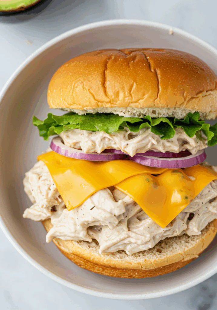 Crock-Pot Ranch Chicken Sandwiches
