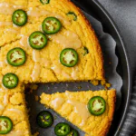 Spicy Jalapeño Cornbread with Sweet Lime Honey Glaze