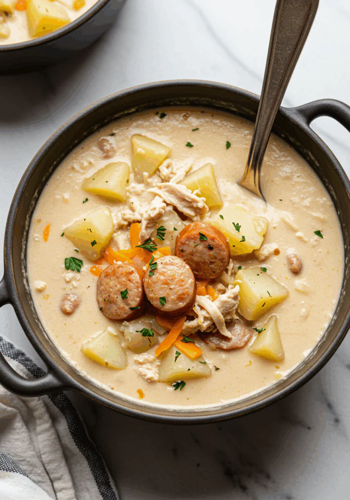 Creamy Turkey Sausage and Potato Soup