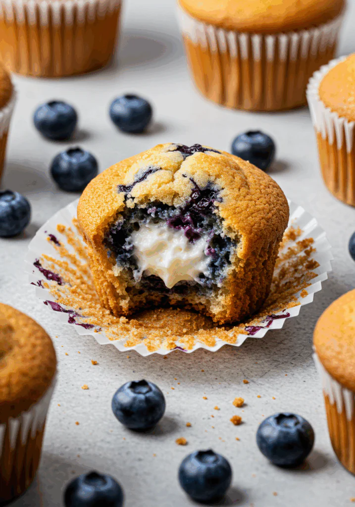 Blueberry Cottage Cheese Muffins