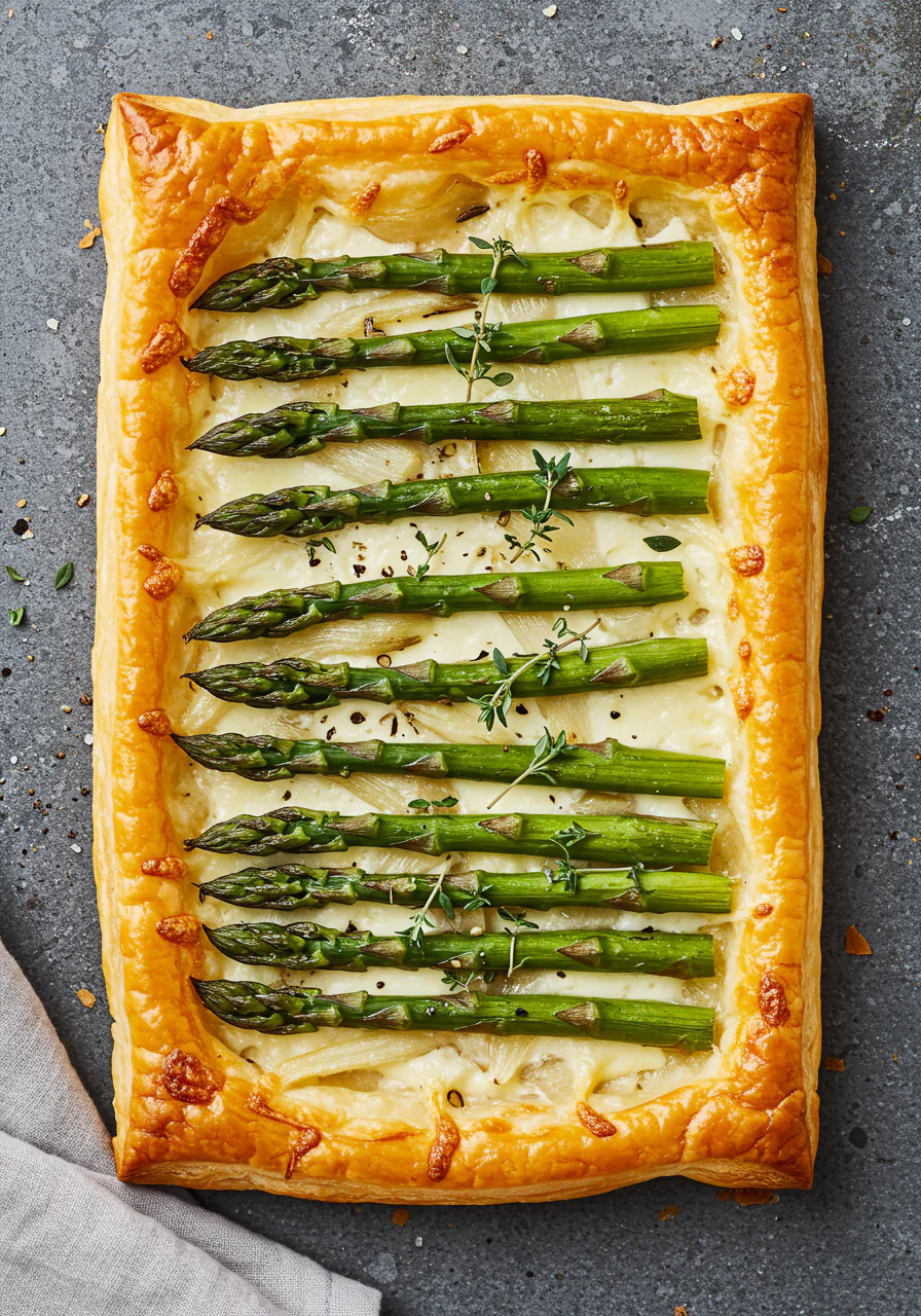 Asparagus Puff Pastry Tarts