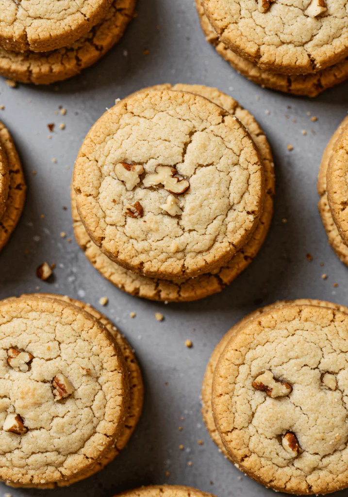 Butter Pecan Shortbread Cookies